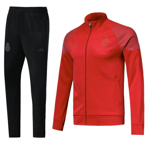 Real Madrid 18/19 N98 Training Jacket Tracksuit Red With Pants